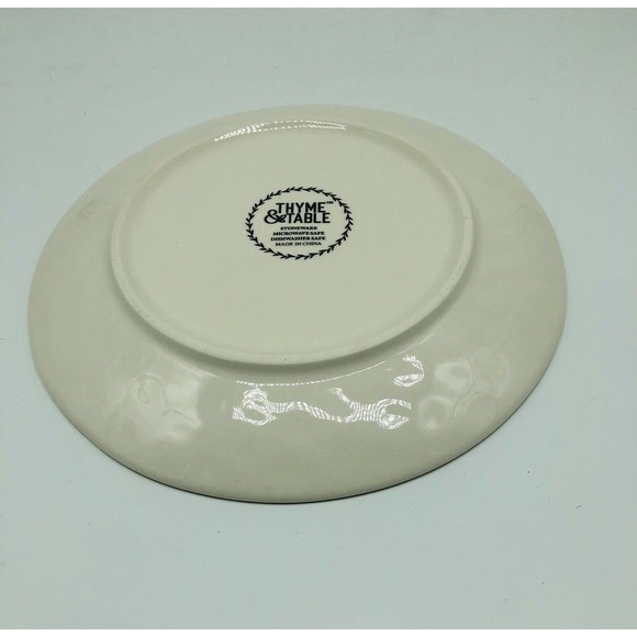 Thyme & Table Stoneware Salad Appetizer Plate 8.5” Black White -Replacement- A3 - Picture 3 of 5